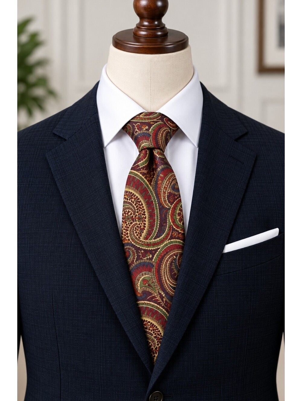 XMI 325 Series Handmade Silk Paisley Tie for Nordstrom